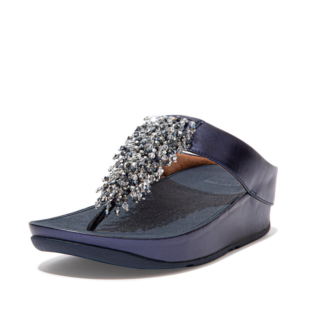 beaded toe post sandals