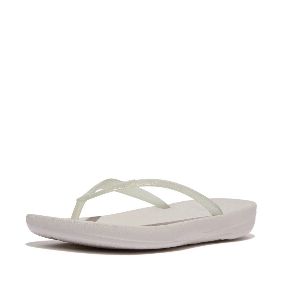 FitFlop IQUSHION Glitter Ergonomic Flip-Flop - Arctic Grey/Silver (IE9-B93) | FitFlop Singapore