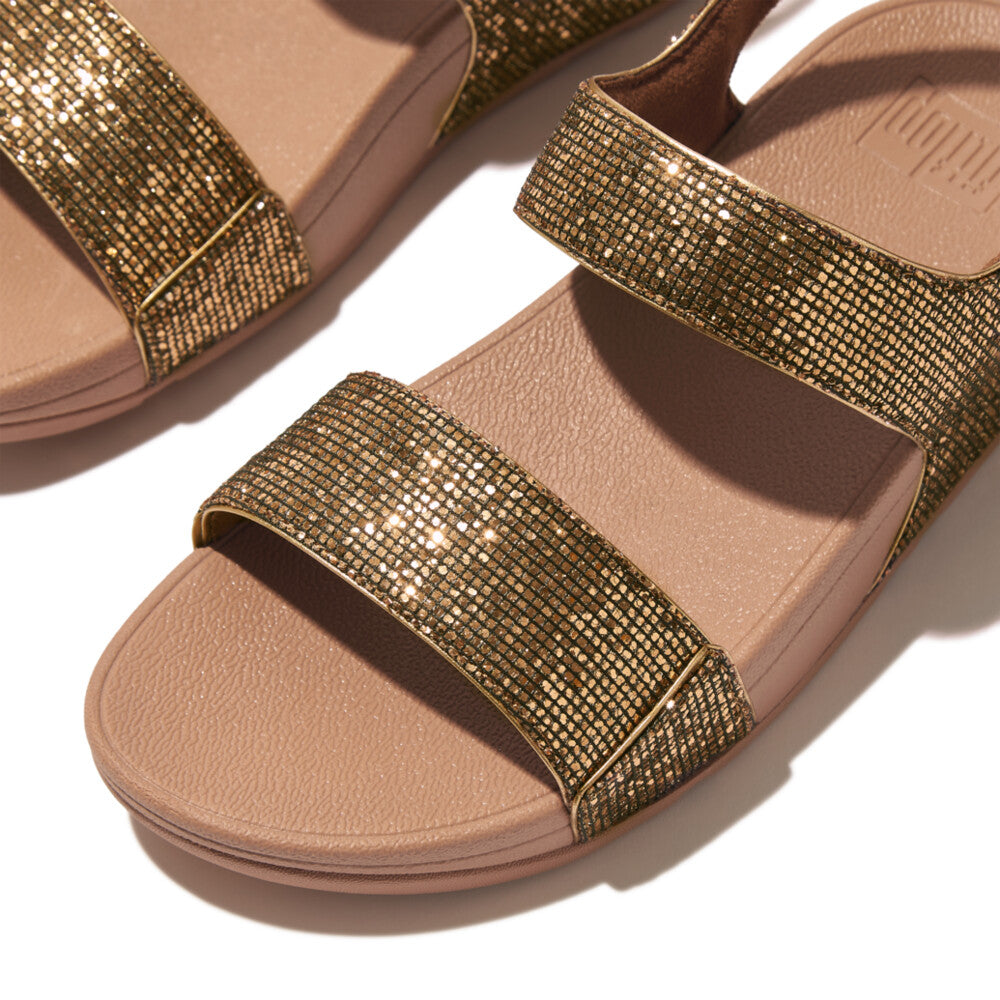 FitFlop LULU Glitterball Back-Strap Sandals - Old Gold (IF7-B94)| FitFlop  Singapore