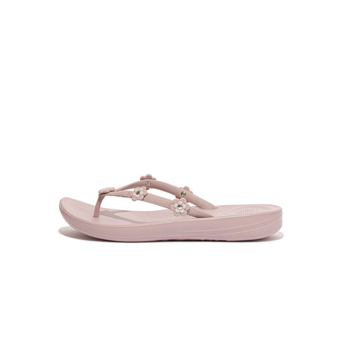 iQUSHION Flower-Stud Flip-Flops - Soft Lilac (K41-946) | FitFlop Singapore