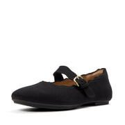 DELICATO  Wave-Edge Canvas Mary Janes