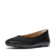 DELICATO High-Cut Soft-Leather Ballet Flats