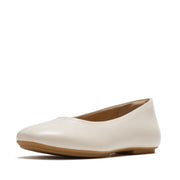 DELICATO High-Cut Soft-Leather Ballet Flats