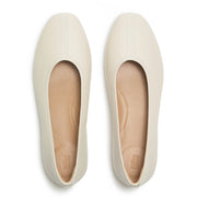 DELICATO High-Cut Soft-Leather Ballet Flats