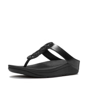 FINO Crystal-Twist Toe-Post Sandals