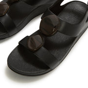 FINO Marbled-Stone Back-Strap Sandals