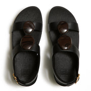 FINO Marbled-Stone Back-Strap Sandals