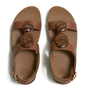 FINO Marbled-Stone Back-Strap Sandals