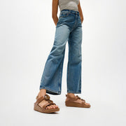 FINO Marbled-Stone Back-Strap Sandals