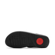 FINO Pearls & Crystal Back-Strap Toe-Post Sandals