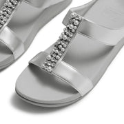 FINO Pearls-And-Crystal H-Bar Slides