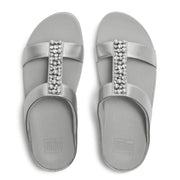 FINO Pearls-And-Crystal H-Bar Slides