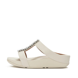 FINO Pearls-And-Crystal H-Bar Slides