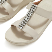 FINO Pearls-And-Crystal H-Bar Slides