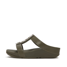 FINO Pearls-And-Crystal H-Bar Slides