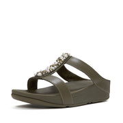 FINO Pearls-And-Crystal H-Bar Slides