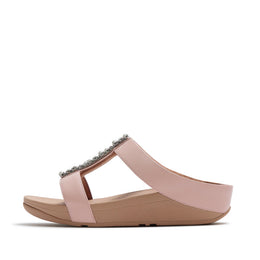 FINO Pearls-And-Crystal H-Bar Slides