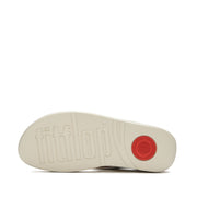 FINO Pearls-And-Crystal Toe-Post Sandals