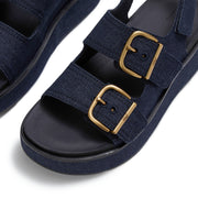 GEN-FF Max Buckle Denim Back-Strap Sandals