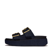 GEN-FF Max Buckle Two-Bar Denim Slides