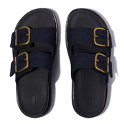 GEN-FF Max Buckle Two-Bar Denim Slides