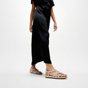 GRACIE Crystal Strappy Back-Strap Sandals
