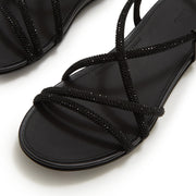 GRACIE Crystal Strappy Back-Strap Sandals