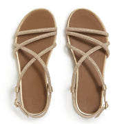 GRACIE Crystal Strappy Back-Strap Sandals