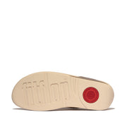 LULU Crystal-Mix Metallic Toe-Post Sandals