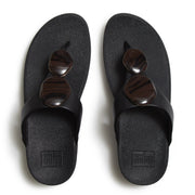 LULU Marbled-Stone Toe-Post Sandals