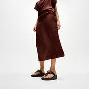 LULU Marbled-Stone Toe-Post Sandals