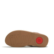 LULU Marbled-Stone Toe-Post Sandals