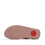LULU Marbled-Stone Toe-Post Sandals