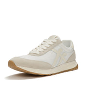RETRO-Q FF Mens Fabric/Suede Trainers - Urban White Mix
