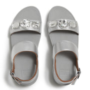 LULU Ultra-Jewel Metallic Back-Strap Sandals