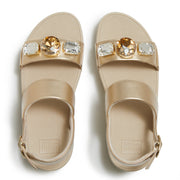 LULU Ultra-Jewel Metallic Back-Strap Sandals