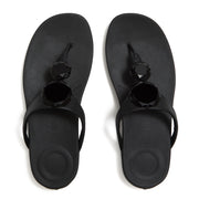 SOLAY Glossy-Disc Toe-Post Sandals