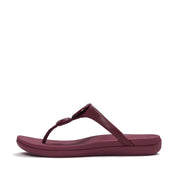 SOLAY Glossy-Disc Toe-Post Sandals