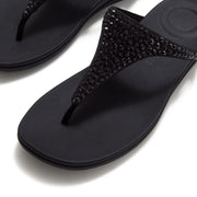 SOLAY Mixed-Crystal Toe-Post Sandals