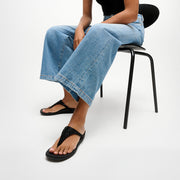 SOLAY Mixed-Crystal Toe-Post Sandals