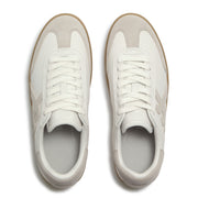 THE DASH FF Mens Leather Suede T-Toe Trainers - Urban White Mix