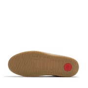 THE DASH FF Mens Leather Suede T-Toe Trainers - Urban White Mix