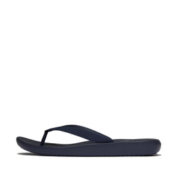 IQUSHION Mens Textured-Strap Flip-Flops - Midnight Navy