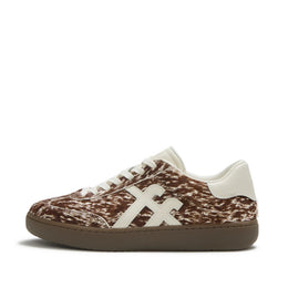 THE DASH FF Pony Cow T-Toe Trainers - Brown/White