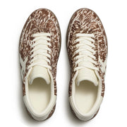 THE DASH FF Pony Cow T-Toe Trainers - Brown/White