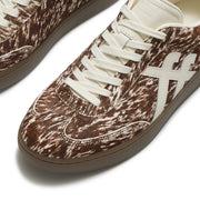 THE DASH FF Pony Cow T-Toe Trainers - Brown/White