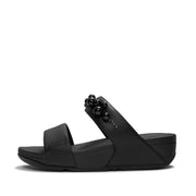 LULU Beaded Slides - All Black