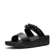 LULU Beaded Slides - All Black