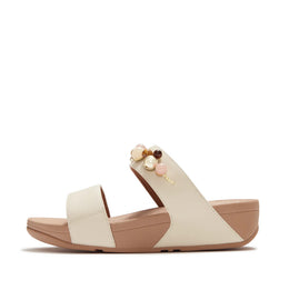 LULU Beaded Slides - Paris Beige