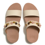 LULU Beaded Slides - Paris Beige